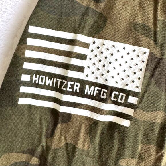 Howitzer Patriot MFG Mens LS Green Camo Shirt Give Me Liberty SZ L USA Tactical - Picture 4 of 15